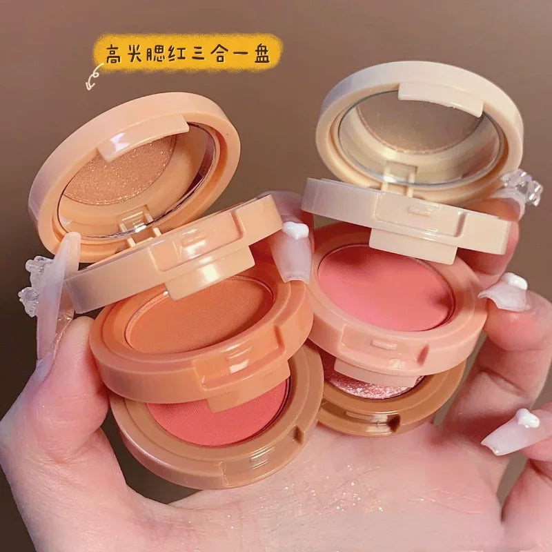 4 in 1 Matte Highlighter Blush Palette