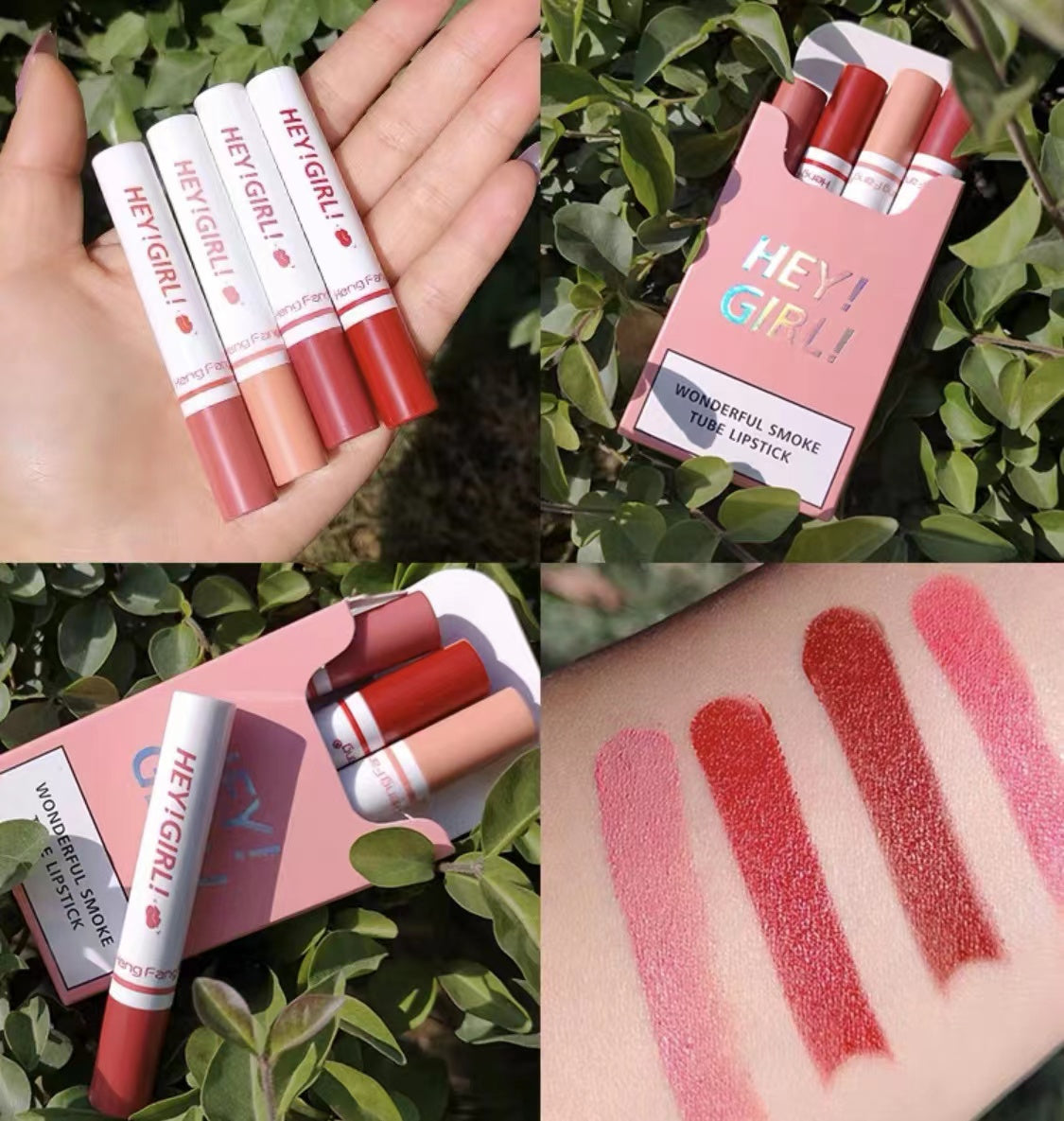 Cigarette Shape Makeup Series of 4 lipstick Makeup Set